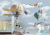 KID020 Фотообои 3D ВОЗДУШНАЯ ФАНТАЗИЯ песок 300*270