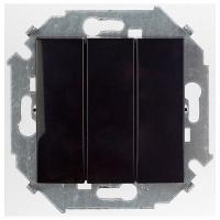 Симон 1591391-032 Выключатель 3-кл. чёрный РАСПРОДАЖА