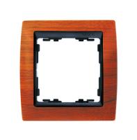 Симон 82815-61 Рамка 1-пост Вишня+ГрафитРАСПРОДАЖА