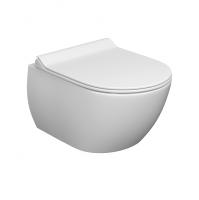 Унитаз подвес LAPARET Accord  керам. c креплением с сиденьем микролифт белый