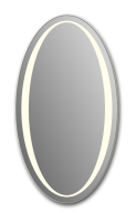 Зеркало Джем (Gem.Desing EL-V-VS-H1000-550) овал без контурн.подсветки РАСПРОДАЖА