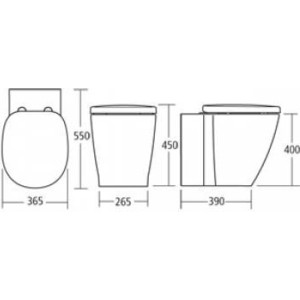 Унитаз напольный Ideal Standart КОННЕКТ +сид микролифт
