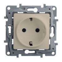 Легранд 672322 Розетка с з/к со шторками Сл.кость