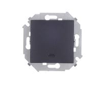 Симон 1591104-038 Выключатель одноклавишный графит РАСПРОДАЖА