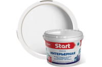 Старт краска влагостойкая, БЕЛОСНЕЖНАЯ 1,0 кг