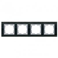 Симон 82947-63 Рамка 4-пост Сланец-алюминий РАСПРОДАЖА