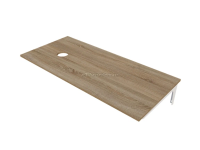 Столешница под стир.машину Wash 110 R дуб сонома+Тумба Wash 48Н 1д. Белый гл