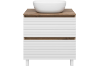 ДАКОТА 70 (DAKOTA)  Тумба напольная 2 ящ.  (ДСП (Дуб Гал/ Белый)