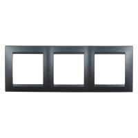 Симон 1500630-038 Рамка 3-пост ГРАФИТ РАСПРОДАЖА