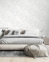 287181 Обои Accento Alice цветы серебр. на серо-беж.  Комп. винил на флиз.1,06*10