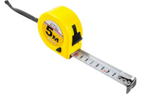 Рулетка Т1, корпус ABS-пластик, трехслойное покрытие ленты, две кнопки фиксации, 5мх25мм / 15-1-505