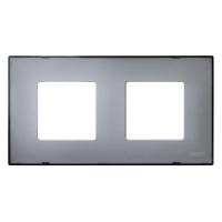 Симон 2700627-112 Рамка 2-пост Серая Прозрачная РАСПРОДАЖА