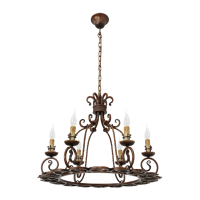 Люстра389011306 Магдалина 6*60W E14 220V+ Лампа 7w тепл.свет 2700K 125*39 свеча на ветру 