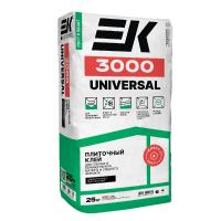 ЕК- 3000  (25 кг) клей плиточный АКЦИЯ (60шт/под)