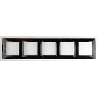 Симон 1500650-032 Рамка 5-пост.черный глянец РАСПРОДАЖА