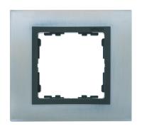 Симон 82817-37 Рамка 1-пост Нерж.сталь+ГрафитРАСПРОДАЖА