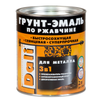 Грунт-эмаль ДАЛИ / DALI 3в1 ГЛЯНЦЕВАЯ Коричневая RAL 8017, 2л / 19584