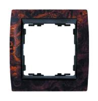 Симон 82815-68 Рамка 1-пост Орех+ГрафитРАСПРОДАЖА