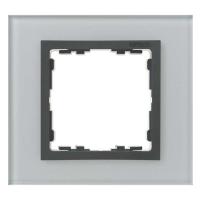 Симон 82817-35 Рамка 1-пост Серый+ГрафитРАСПРОДАЖА