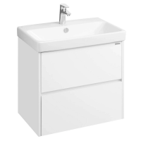 СКАНДИ 70 Doors (тумба1A278901SD010 +рак.1WH501628 Адриана70)  Белый глянец / БЕЛ.МАТОВЫЙ