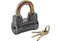 Замок навесной, алюминий 3 ключа, 53.6x28.5x39.7, дужка 9,8мм / 70-0-001