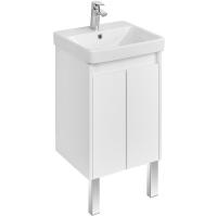 СКАНДИ 45 (Тумба Doors Белый глянец/Белый матовый1A278701SD010+ракАдриана45 1WH501630..