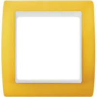 Симон 82612-62 рамка 1-пост желтый-белый РАСПРОДАЖА