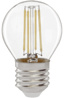 Лампа General Шар P45 E27 10W 4500K 4K 35x98 филамент (нитевидная), прозр. 649910