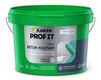 Грунт БЕТОН-КОНТАКТ  3кг ЛАКРА PROFI IT(крупнозерн) акрил. / 0007433