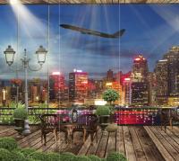 Вид на ночной город Flizetto Palmetto 300*270