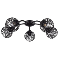 Светильник РС20721 BK+CR/5C +Лампа накал. PILA  40W E27 свеча мат