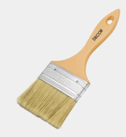 Кисть плоская Decor  "Неделька" пласт. ручка, смешанная щетина, 75 мм / 126055