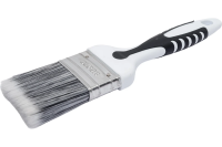 Кисть плоская Decor Black White PREMIUM серебристая щетина, 2К ручка, 50 мм / 860-050