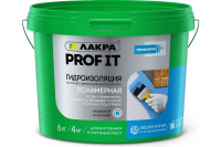 Гидроизоляция полимерная Лакра PROFI IT 6 кг/4м2 для внут и нар работ/под  теплый пол