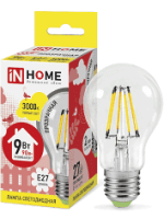 Лампа светодиод. LED-A60-deko 9Вт 230B E27 3000K  810лм IN HOME (8066) 