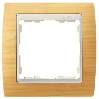 Симон 82715-69 Рамка 1-пост Сосна+Сл.костьРАСПРОДАЖА