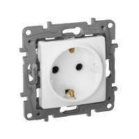 Легранд 672222 Розетка з/к и з/ш Белая