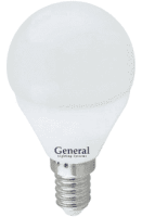 Лампа General шар P45 E14 10W 2700K 2K 45х80  GLDEN-G45F-10-230-E14-2700, 683300 