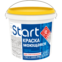 Старт Краска моющаяся  1кг