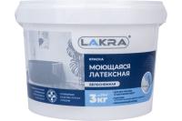 Лакра  моющаяся  6,5кг Латексная краска белоснежная / 8306486