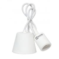 Патрон Е27 силик.со шнуром 1м белый (8684)