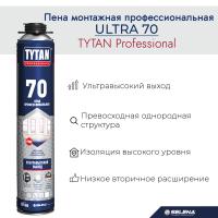 Титан пена Tytan Professional 70, 870 мл / 15577 / 18535