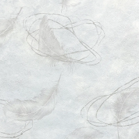 8872-11SL Обои/Solo/Soft Air/Перья капучино на св.голубом к SL8873-01Комп. винил на флиз.1,06*10