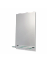 Зеркало ПРЯМОУГОЛЬНИК 60*80см фацет и полочкой