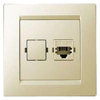 Симон 1590480-031 Розетка телефон RJ-11 Сл.кость