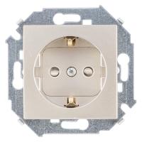 Симон 1591432-034 Розетка 2Р+Е шампань