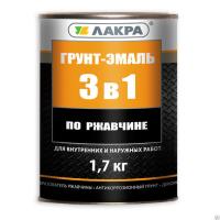 Грунт-эмаль 3 в 1 Зеленый 1,7кг ЛАКРА 