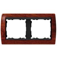 Симон 82825-61 Рамка 2-пост Вишня+ГрафитРАСПРОДАЖА