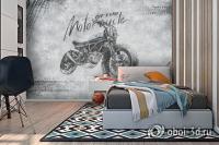 PD-006 Фотообои 3D СТИЛЬНЫЙ БАЙК песок 200*270