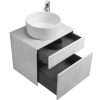 МАРБЛ Слэйт 60 (1A276101MH4C0 Тумба Белый матовый+рак732700B000 Акватон MILA )